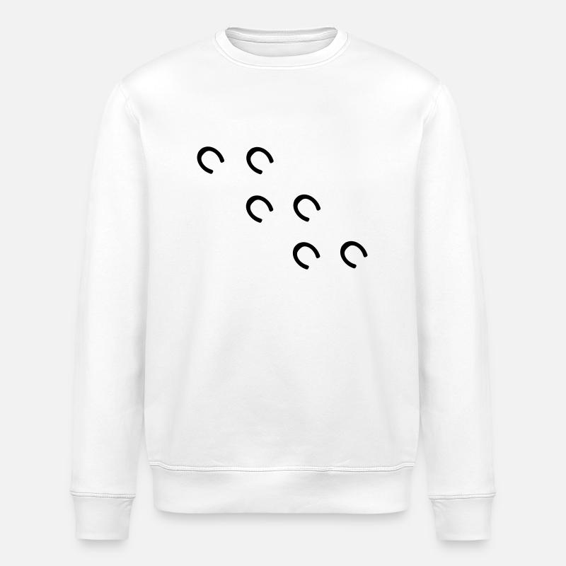 mark_horse_2 - Stanley/Stella ROLLER Unisex Organic Sweatshirt - white