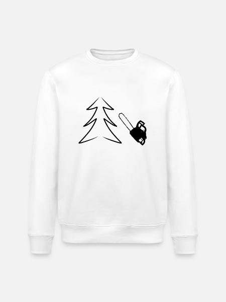 Motorsäge - Stanley/Stella Unisex Bio-Sweatshirt ROLLER - Weiß