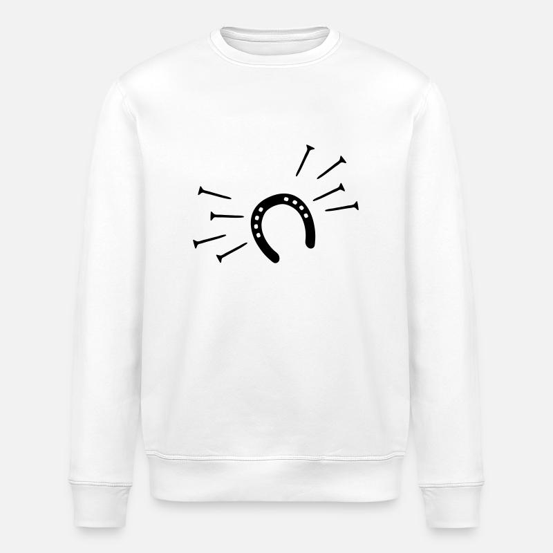 Hufeisen - Stanley/Stella Unisex Bio-Sweatshirt ROLLER - Weiß