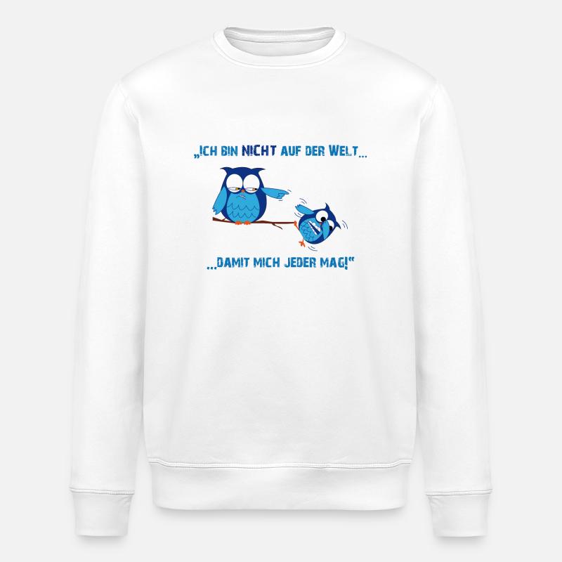 Böse Eule - Stanley/Stella Unisex Bio-Sweatshirt ROLLER - Weiß