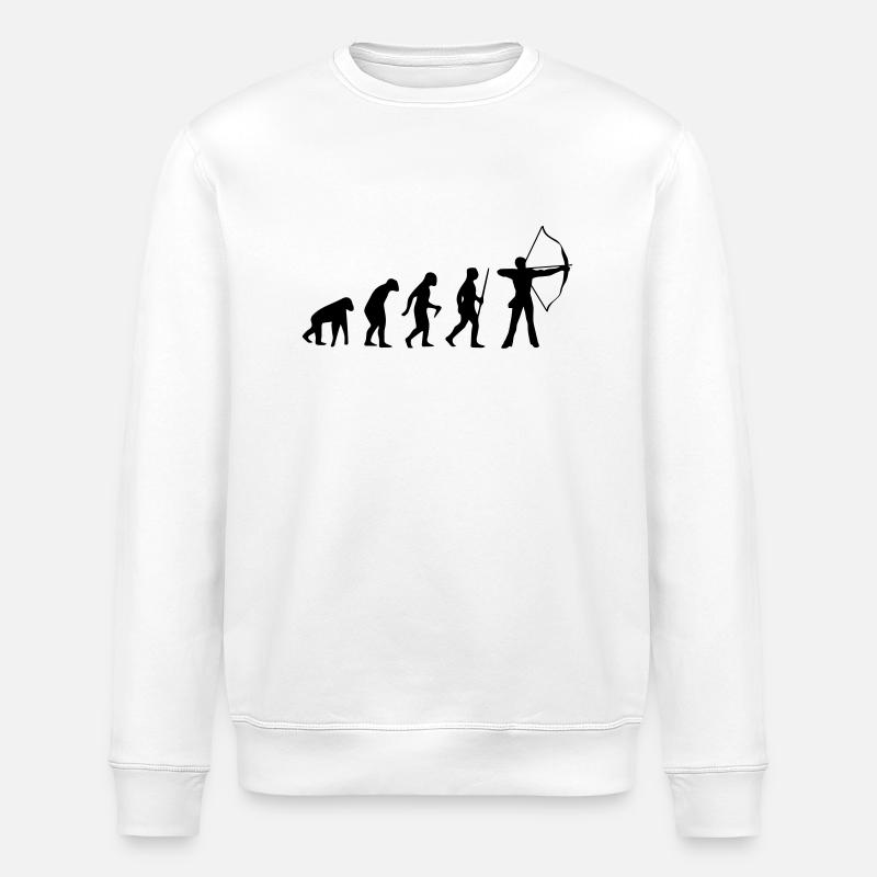 ARCHERY EVOLUTION! - Stanley/Stella ROLLER Unisex Organic Sweatshirt - white