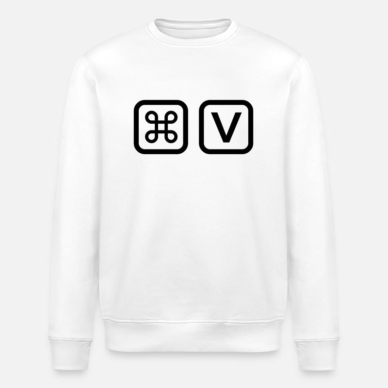 Paste - Vater Sohn Shirt - Stanley/Stella Unisex Bio-Sweatshirt ROLLER - Weiß