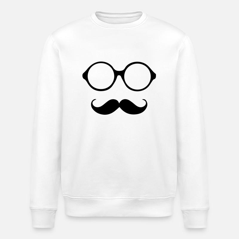 Moustache - Sweat bio ROLLER Stanley/Stella Unisexe - blanc