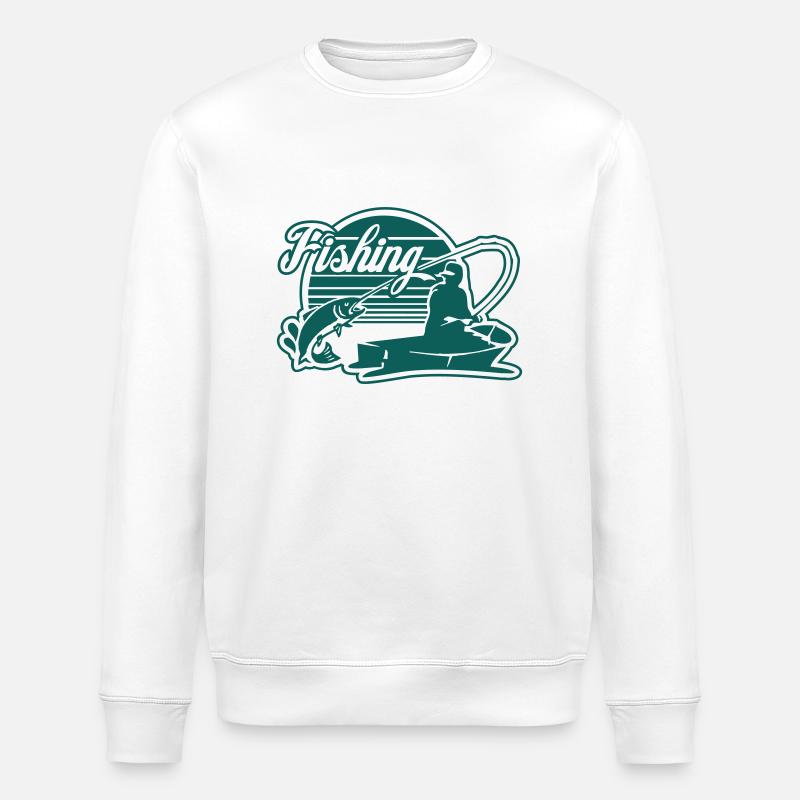 fishing - Stanley/Stella Unisex Bio-Sweatshirt ROLLER - Weiß