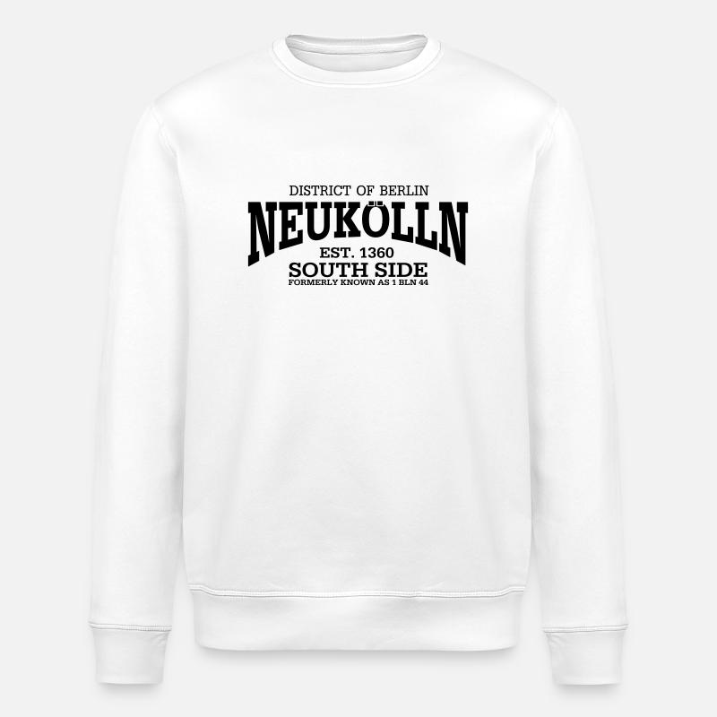 Neukölln Berlin - Stanley/Stella Unisex Bio-Sweatshirt ROLLER - Weiß