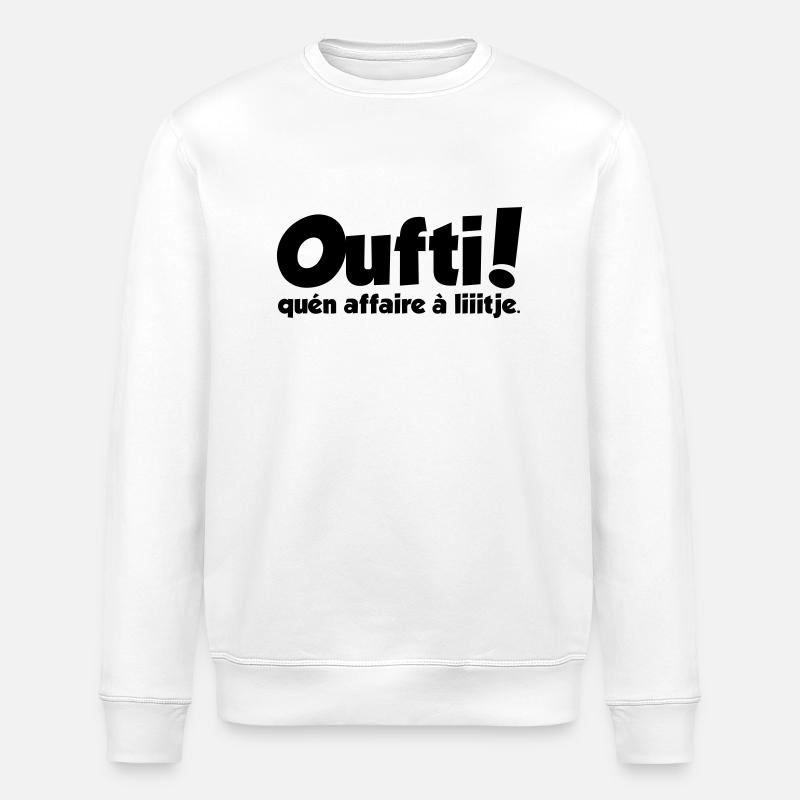 oufti_qun_affaire_a_litje - Sweat bio ROLLER Stanley/Stella Unisexe - blanc