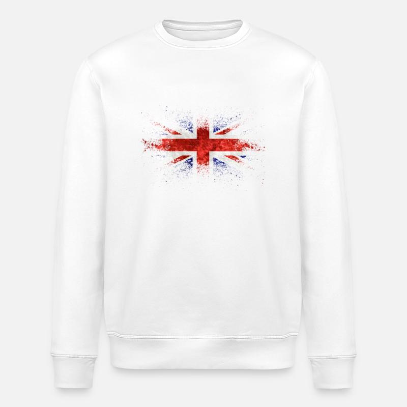 Great Britain - Stanley/Stella ROLLER Unisex Organic Sweatshirt - white