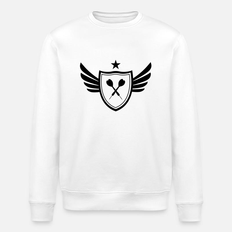 Dartpfeile - Stanley/Stella Unisex Bio-Sweatshirt ROLLER - Weiß