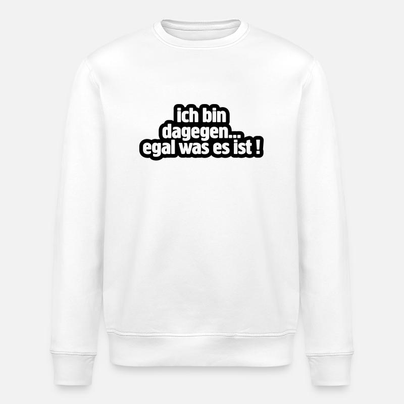 dagegen - Stanley/Stella Unisex Bio-Sweatshirt ROLLER - Weiß