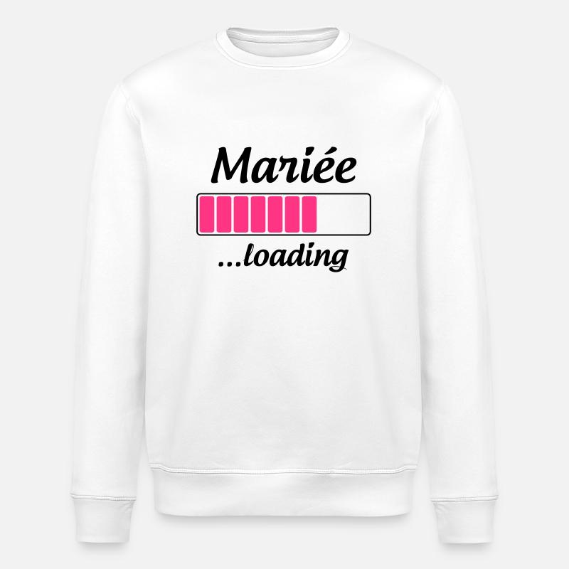 Mariée ...loading - Sweat bio ROLLER Stanley/Stella Unisexe - blanc