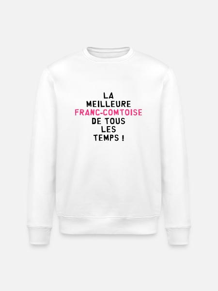 Franche-comté / Franc-Comtois / Franc-Comtoise - Sweat bio ROLLER Stanley/Stella Unisexe - blanc