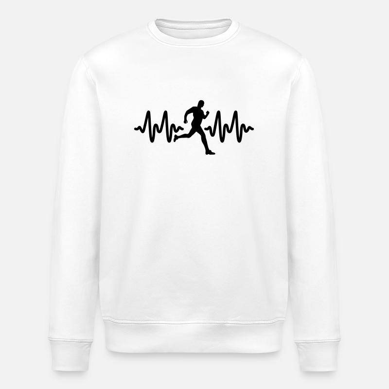 running - Stanley/Stella ROLLER Unisex Organic Sweatshirt - white