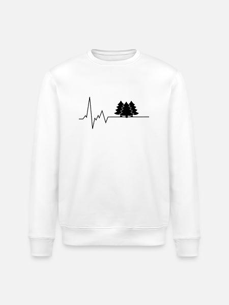 heartbeet woods - Stanley/Stella ROLLER Unisex Organic Sweatshirt - white