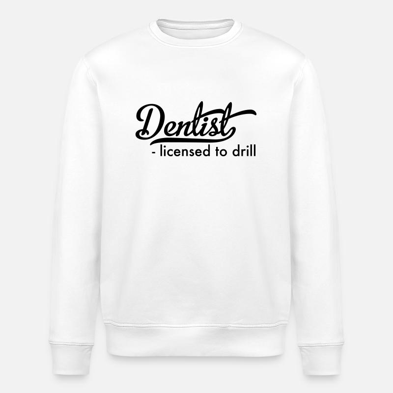 Zahnarzt - Stanley/Stella Unisex Bio-Sweatshirt ROLLER - Weiß