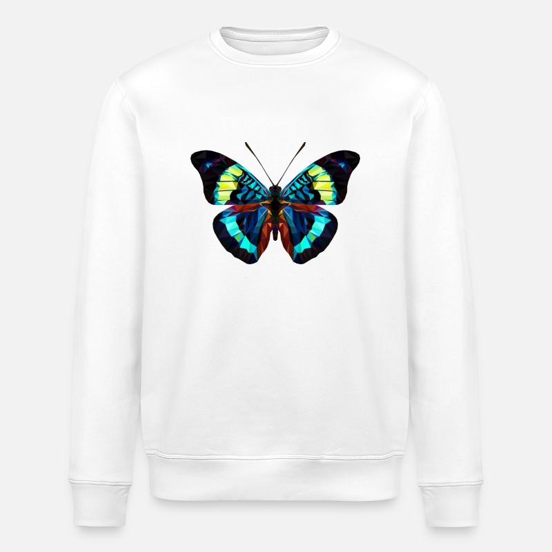 Papillon - Sweat bio ROLLER Stanley/Stella Unisexe - blanc