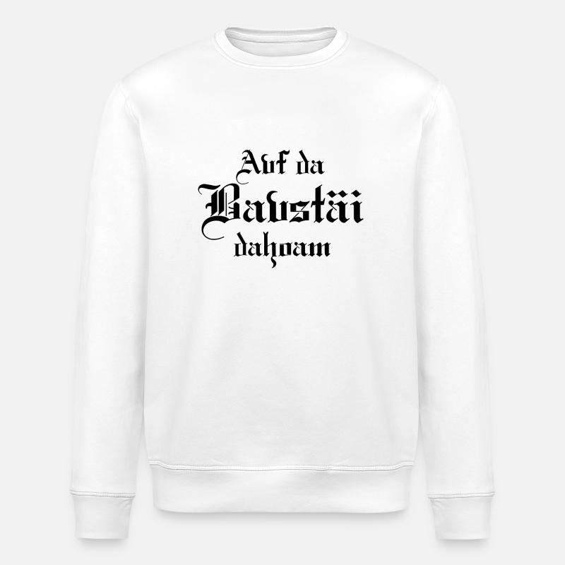 Auf der Baustelle zuhause - Stanley/Stella Unisex Bio-Sweatshirt ROLLER - Weiß