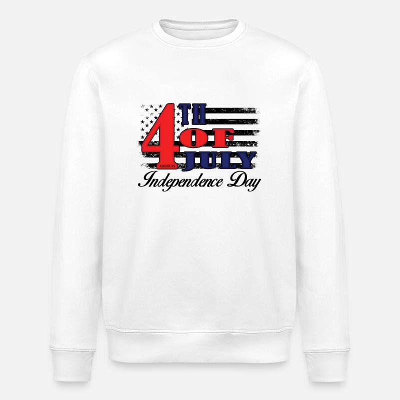 Independence Day - Stanley/Stella Unisex Bio-Sweatshirt ROLLER - Weiß