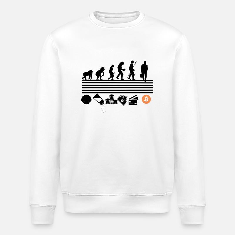 évolution bitcoin - Sweat bio ROLLER Stanley/Stella Unisexe - blanc