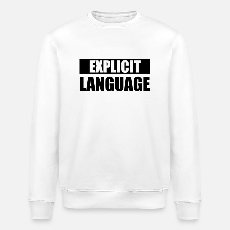 Langage grossier - Sweat bio ROLLER Stanley/Stella Unisexe - blanc