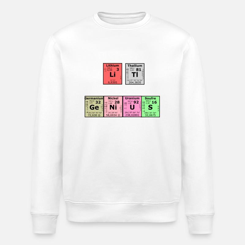 Kleines Genie - Stanley/Stella Unisex Bio-Sweatshirt ROLLER - Weiß