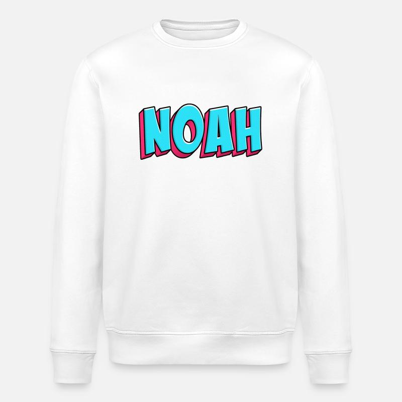 Namen Motiv: Noah - Stanley/Stella Unisex Bio-Sweatshirt ROLLER - Weiß