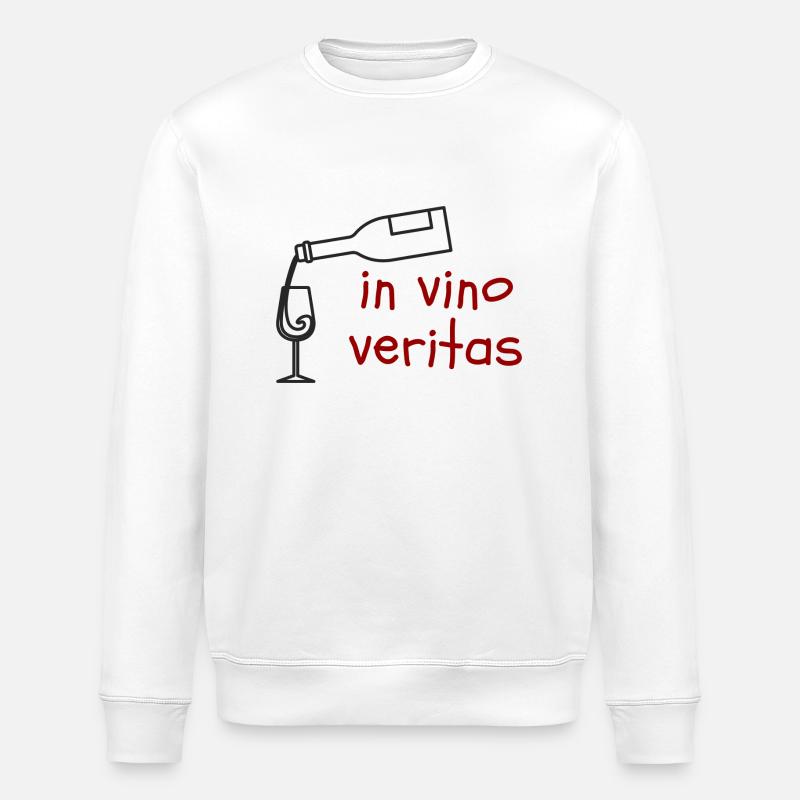 In Vino Veritas - Stanley/Stella Unisex Bio-Sweatshirt ROLLER - Weiß