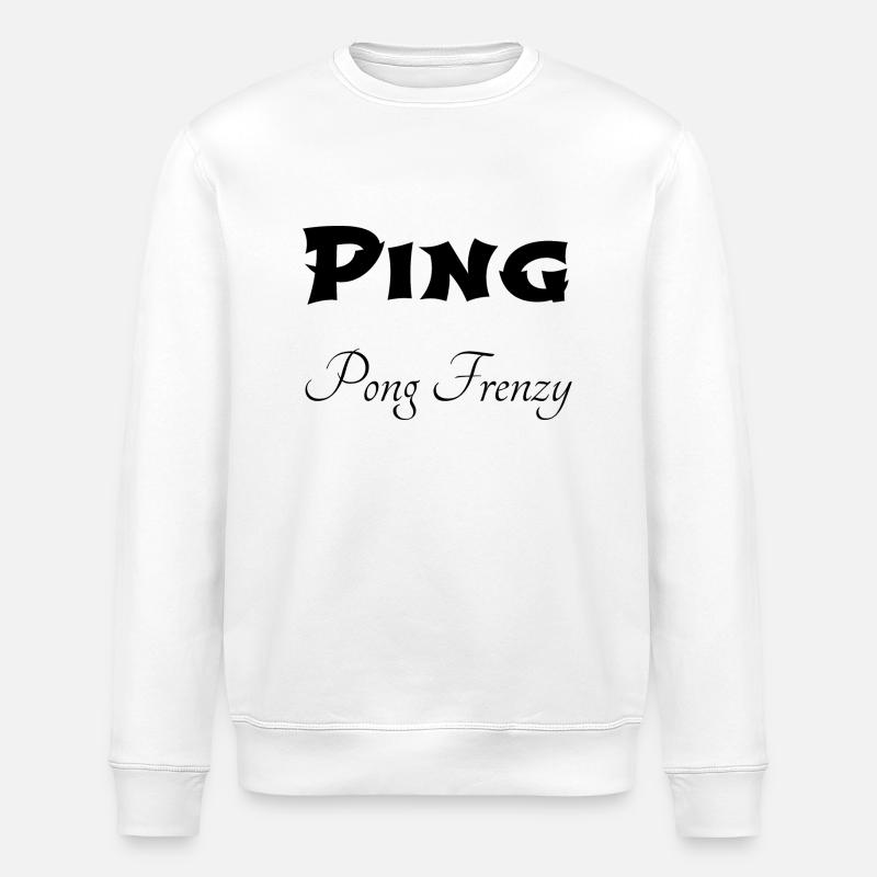 Statement Funny Table Tennis Enthusiasts - Stanley/Stella ROLLER Unisex Organic Sweatshirt - white