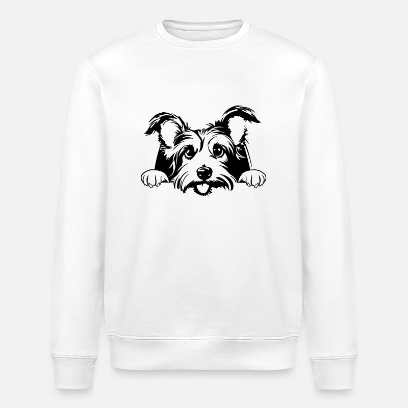 Kleiner Terrier - Stanley/Stella Unisex Bio-Sweatshirt ROLLER - Weiß