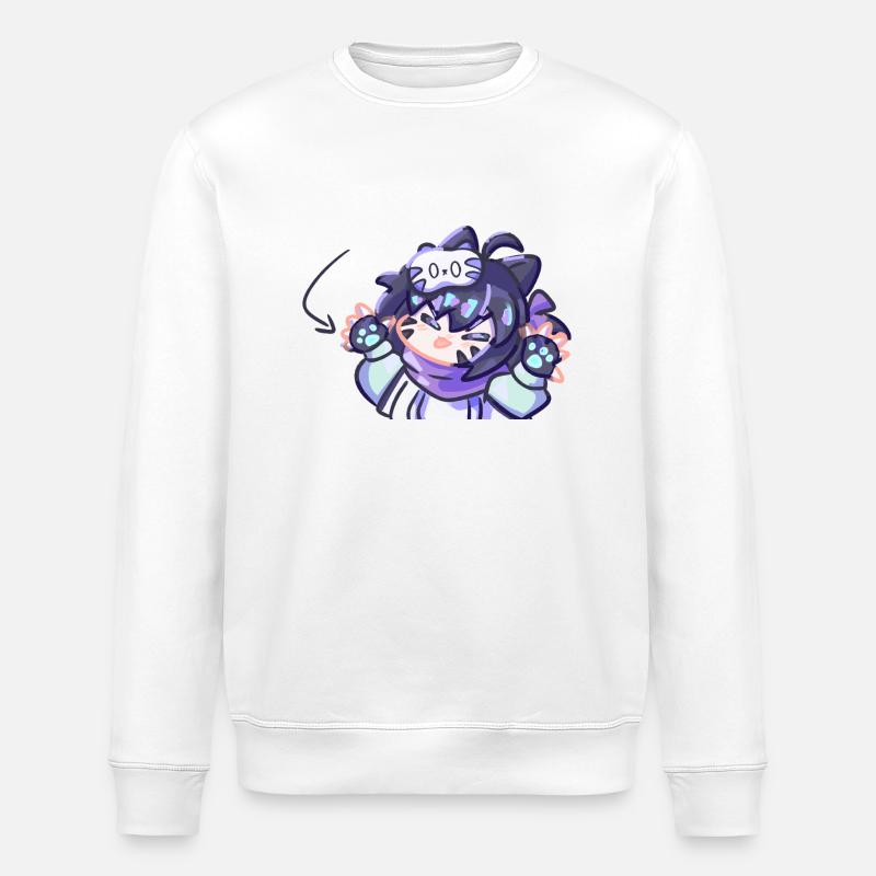Gremlin Yuki - Stanley/Stella Unisex Bio-Sweatshirt ROLLER - Weiß