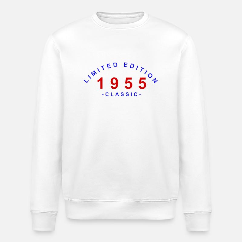 1955, Limited Edition - Stanley/Stella Unisex Bio-Sweatshirt ROLLER - Weiß