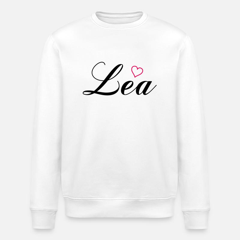 Name Lea - Stanley/Stella ROLLER Unisex Organic Sweatshirt - white