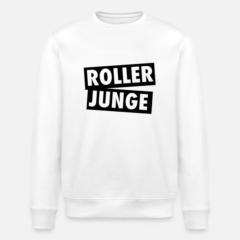ROLLER JUNGE - Stanley/Stella Unisex Bio-Sweatshirt ROLLER - Weiß