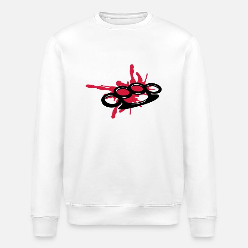 Schlagring Blut - Stanley/Stella Unisex Bio-Sweatshirt ROLLER - Weiß