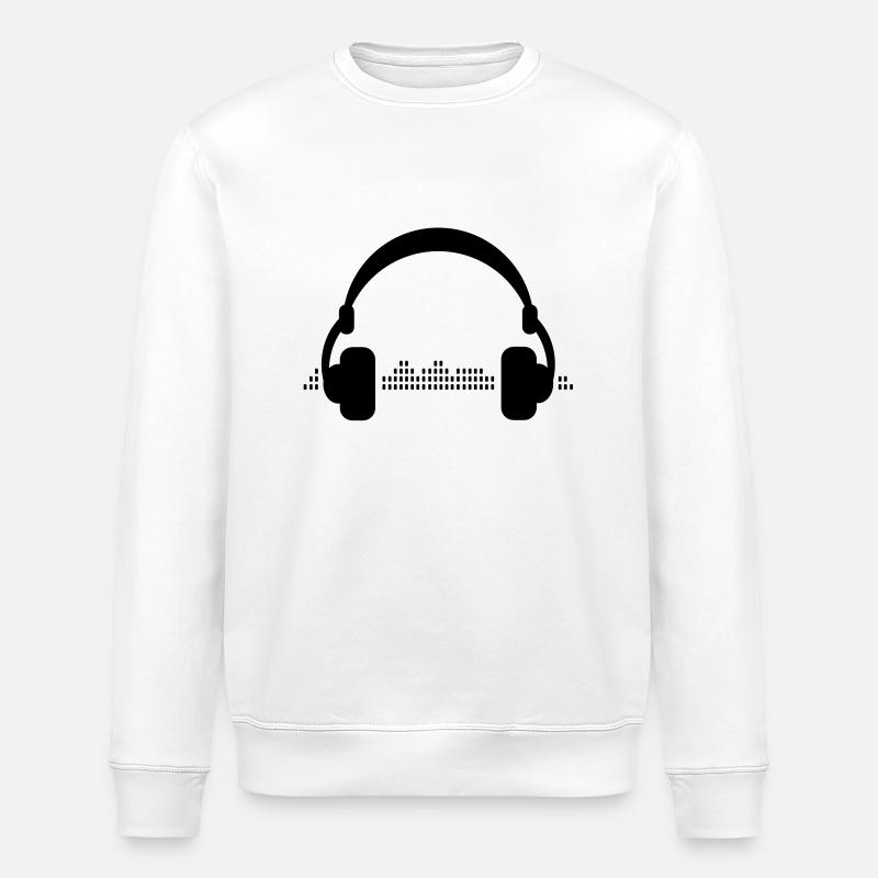 earbuds - Stanley/Stella ROLLER Unisex Organic Sweatshirt - white