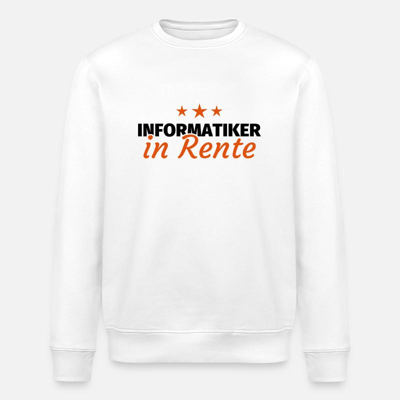 Informatiker Rente - Stanley/Stella Unisex Bio-Sweatshirt ROLLER - Weiß