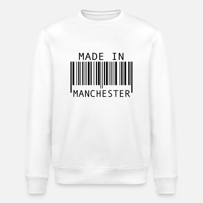 Fait à Manchester - Sweat bio ROLLER Stanley/Stella Unisexe - blanc
