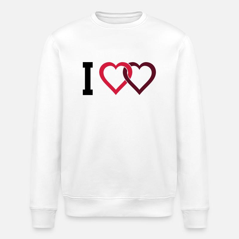 I love - Sweat bio ROLLER Stanley/Stella Unisexe - blanc