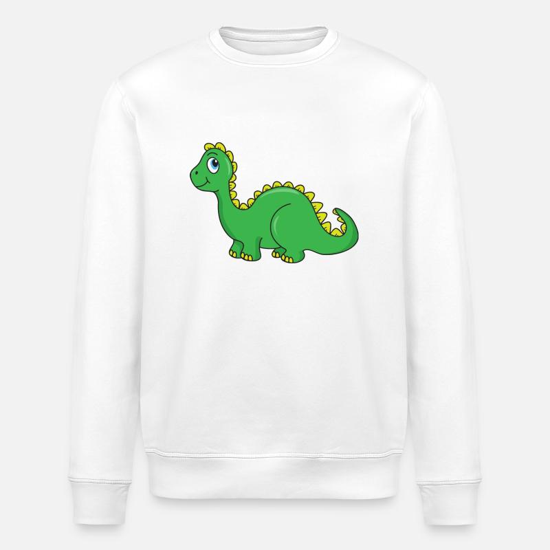 Dinosaurier - Stanley/Stella Unisex Bio-Sweatshirt ROLLER - Weiß