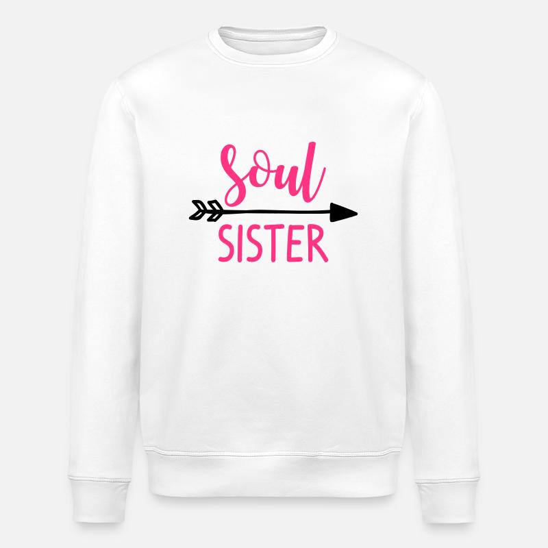 Soul Sister Left - Stanley/Stella Unisex Bio-Sweatshirt ROLLER - Weiß
