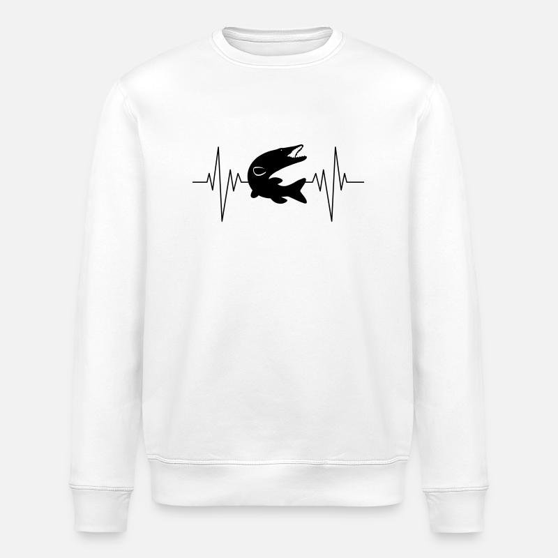 Pike Pulse - Stanley/Stella ROLLER Unisex Organic Sweatshirt - white