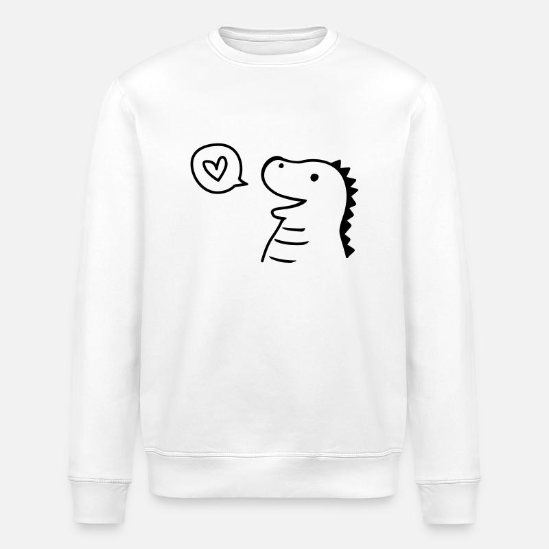 Cute Dino - Sweat bio ROLLER Stanley/Stella Unisexe - blanc