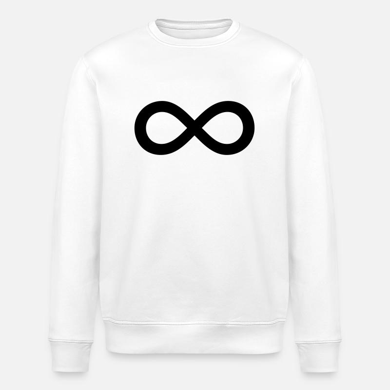 infinitely - Stanley/Stella ROLLER Unisex Organic Sweatshirt - white