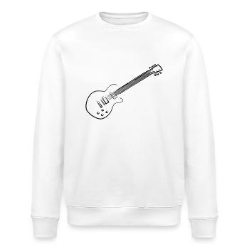 E-Gitarre - Stanley/Stella Unisex Bio-Sweatshirt ROLLER - Weiß - Vorne - Nik (191cm)