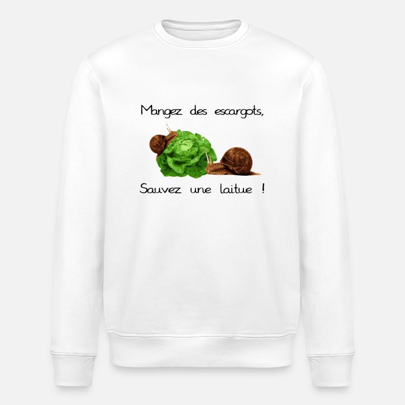 Snails - Stanley/Stella Unisex Bio-Sweatshirt ROLLER - Weiß