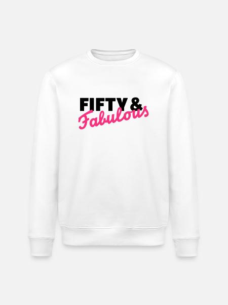 50 Anniversaire - Sweat bio ROLLER Stanley/Stella Unisexe - blanc
