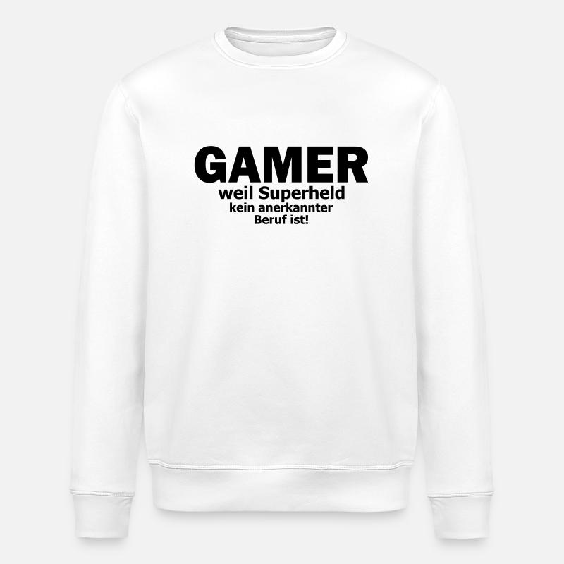 gamer - Stanley/Stella Unisex Bio-Sweatshirt ROLLER - Weiß