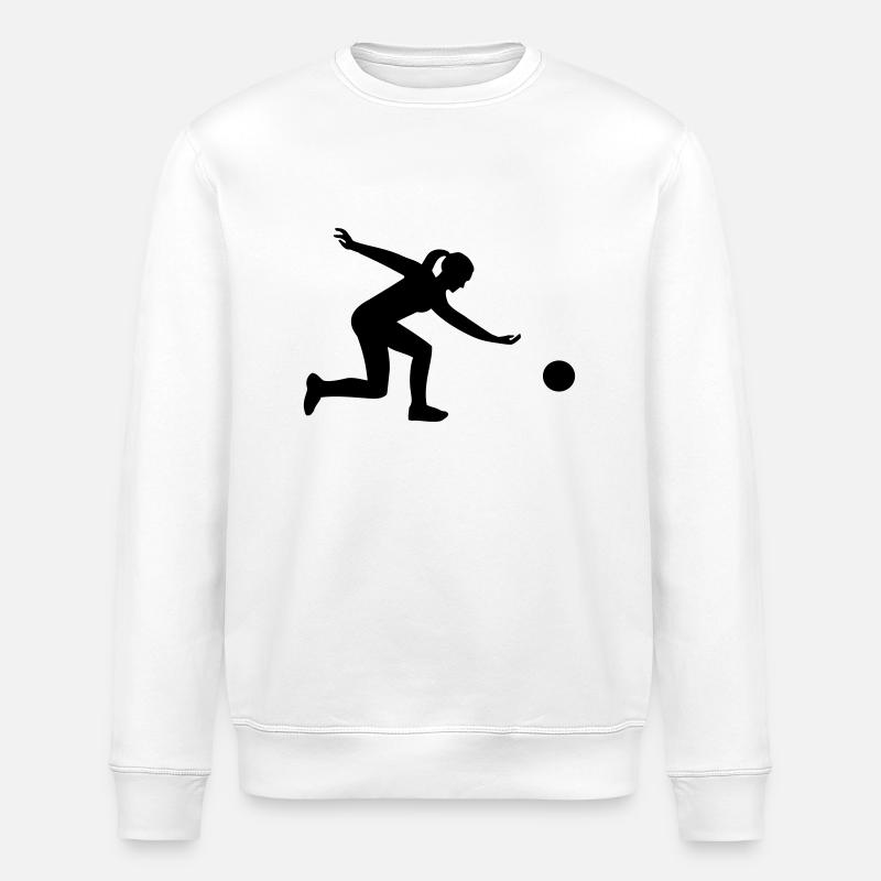 Bowling - Sweat bio ROLLER Stanley/Stella Unisexe - blanc
