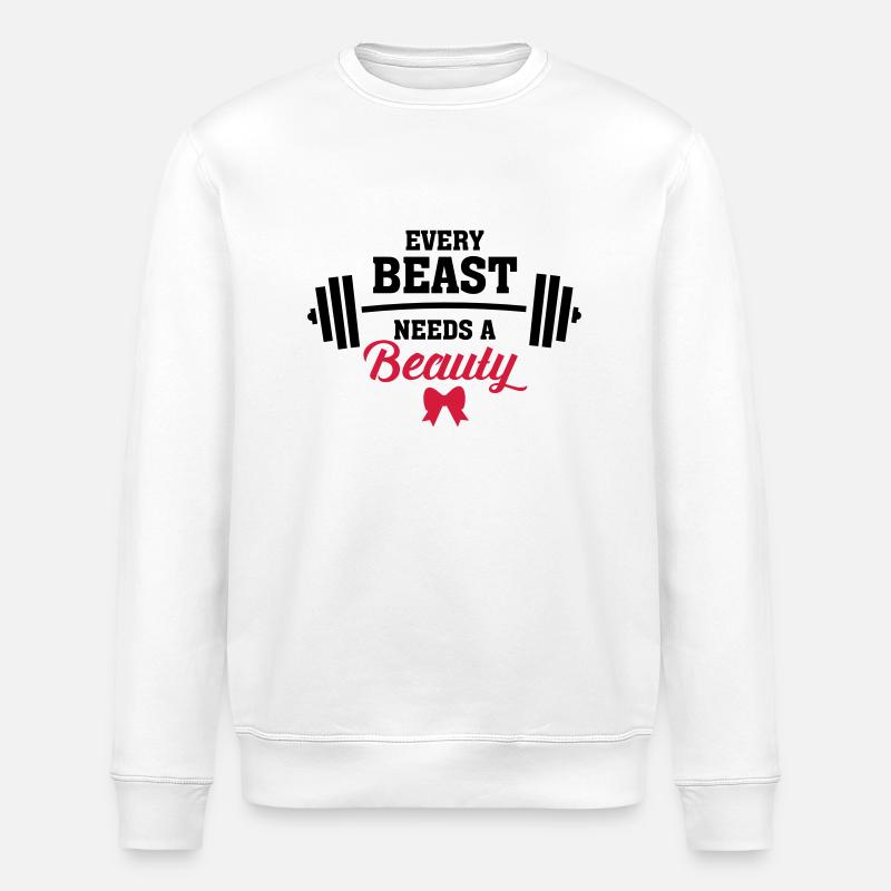 Beauty - Beast (Part 2) - Sweat bio ROLLER Stanley/Stella Unisexe - blanc