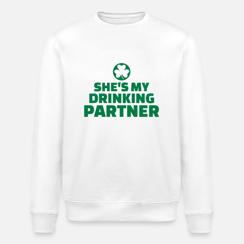 Drinking partner - Stanley/Stella ROLLER Unisex Organic Sweatshirt - white