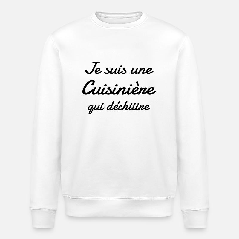 Koch / Kochen / Cooking / Chef - Stanley/Stella Unisex Bio-Sweatshirt ROLLER - Weiß